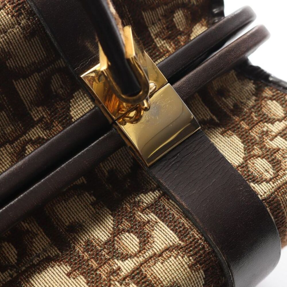 Dior Trotter Canvas Leather Handbag - Picture 9 of 9